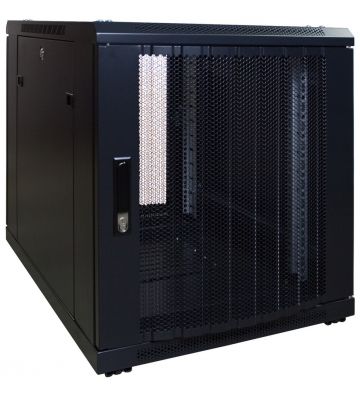 Armadio server mini 12U con sportello perforato 600x600x720 mm (LxPxA)