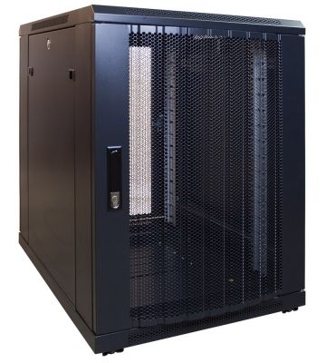 Armadio server mini 15U con sportello perforato 600x800x860mm (LxPxA)