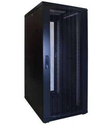 Armadio server 27U con sportello perforato 600x800x1400mm (LxPxA)