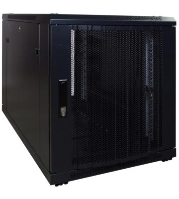 Armadio server mini 12U con sportello perforato 600x1200x720mm (LxPxA)