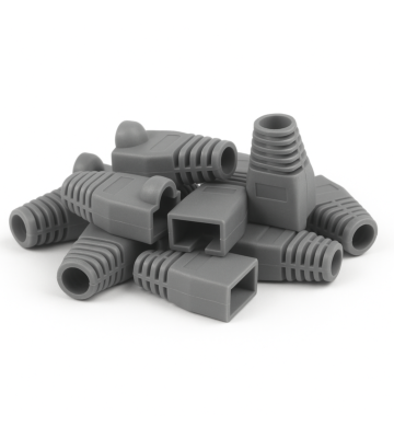 Cappucci protettivi RJ45 DANICOM grigi - 10 pezzi