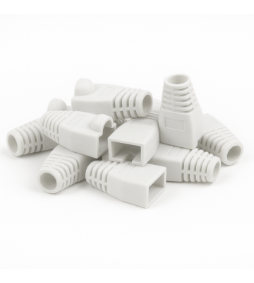 Cappucci protettivi RJ45 DANICOM bianchi - 10 pezzi