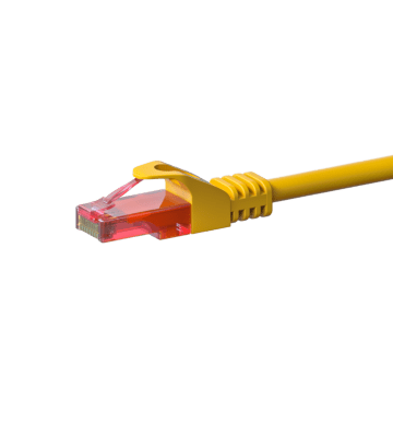 Cavo patch UTP CAT6 da 5 m, giallo - 100% rame