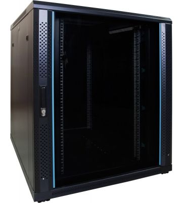 Armadio server 18U con porta in vetro 800x1000x1000mm (LxPxA)