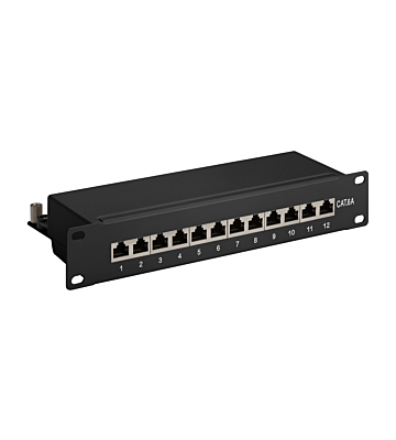 Pannello patch CAT6a STP da 10 pollici - 12 porte