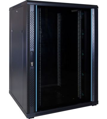 Armadio server 22U con porta in vetro 800x800x1200 mm (LxPxA)