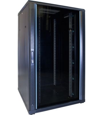 Armadio server 27U con porta in vetro 800x800x1400mm (LxPxA)