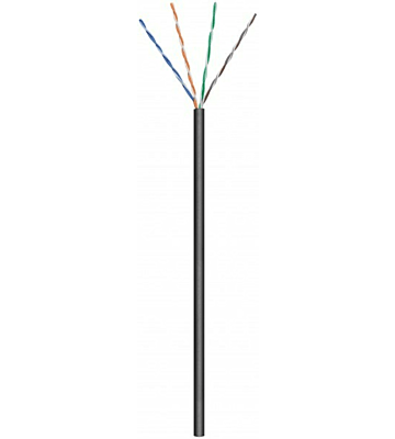 Cavo CAT5e U/UTP da 100 m su bobina, flessibile, nero CCA
