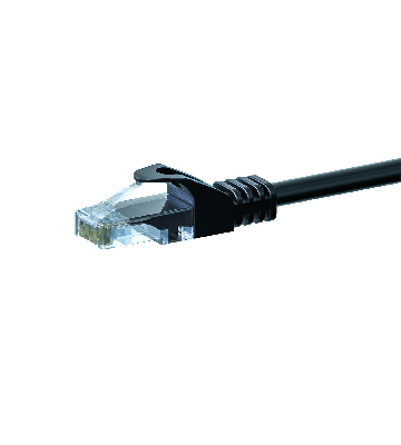 Cavo patch UTP CAT5e da 3 m, nero - 100% rame