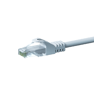 Cavo patch UTP CAT5e da 0,50 m, bianco - 100% rame