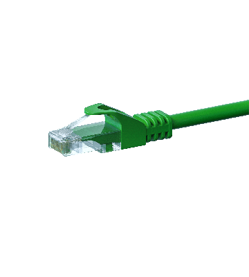 Cavo patch UTP CAT5e da 15 m, verde - 100% rame