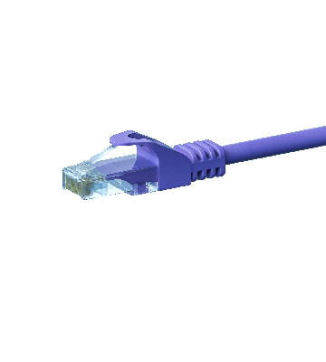 Cavo patch UTP CAT5e da 1,50 m viola - 100% rame