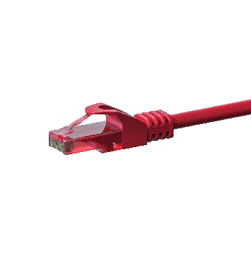 Cavo patch UTP CAT6 da 0,25 m, rosso - 100% rame