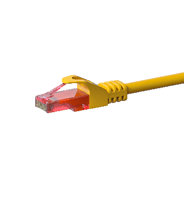 Cavo patch UTP CAT6 da 0,25 m giallo - 100% rame