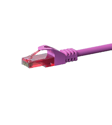 Cavo patch UTP CAT6 da 7,5 m, rosa - 100% rame