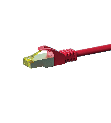 Cavo patch Cat7 S/FTP (PIMF) da 7,50 m, rosso.