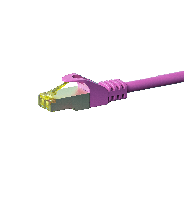 Cavo patch Cat7 S/FTP (PIMF) da 1 m, rosa