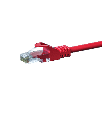 Cavo patch CAT5e UTP 20m rosso - CCA