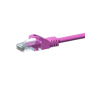 Cavo patch CAT5e UTP da 1 m rosa - CCA