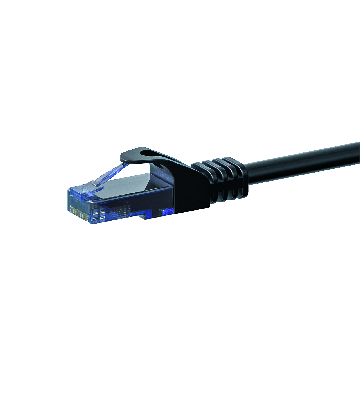 Cavo patch UTP CAT6a da 0,25 m, nero - 100% rame