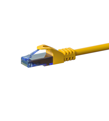 Cavo patch UTP CAT6a 0,15 m giallo - 100% rame