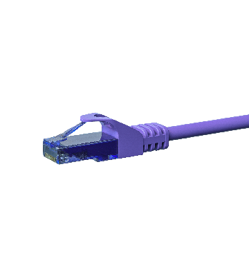 Cavo patch UTP CAT6a da 1,50 m viola - 100% rame