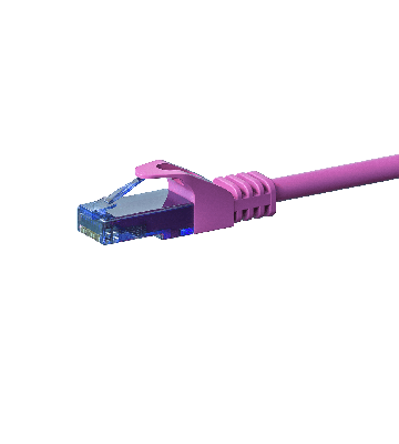 Cavo patch UTP CAT6a da 7,50 m, rosa - 100% rame