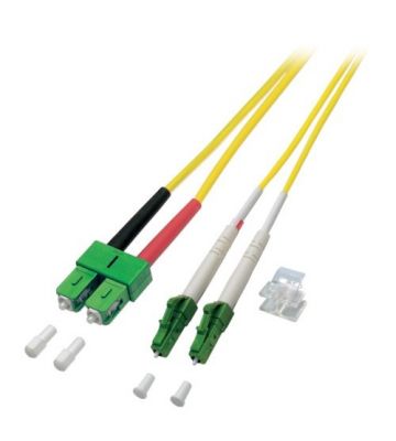 Cavo in fibra ottica duplex OS2 LC/APC-SC/APC 1m