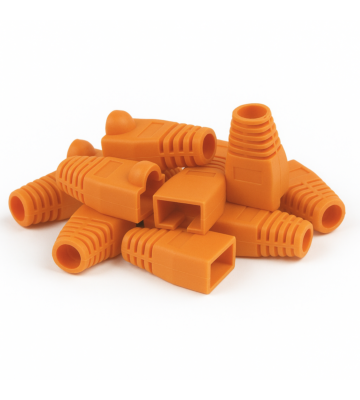 Cappucci protettivi RJ45 DANICOM arancioni - 10 pezzi