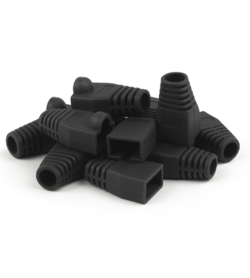 Cappucci protettivi RJ45 DANICOM neri - 10 pezzi