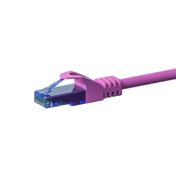Cavo patch UTP CAT6a da 5 m, rosa - 100% rame