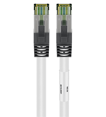 Cavo patch Cat8 S/FTP (PIMF) da 2 m, bianco.