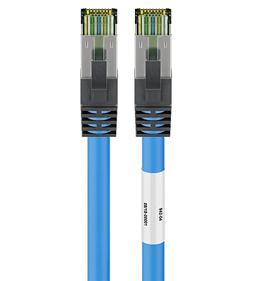 Cavo patch Cat8 S/FTP (PIMF) da 0,50 m, blu.