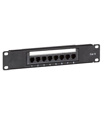 Pannello patch CAT6 UTP da 10 pollici - 8 porte