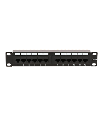 Pannello patch CAT6a UTP da 10 pollici - 12 porte