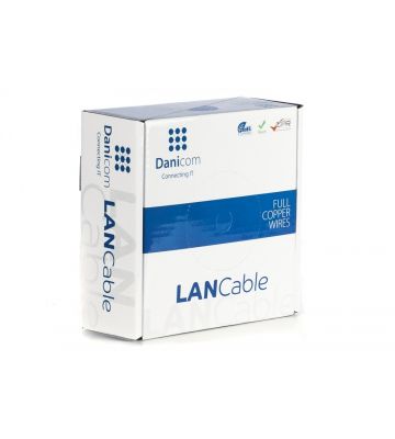 Cavo flessibile DANICOM CAT5E FTP da 50 m in rotolo - PVC (Fca)