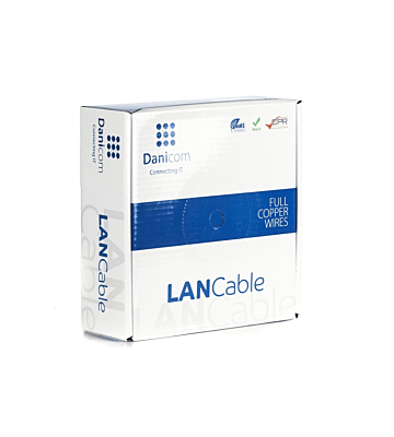 Cavo rigido DANICOM CAT6A U/UTP da 50 m su rotolo - LSZH (Dca)