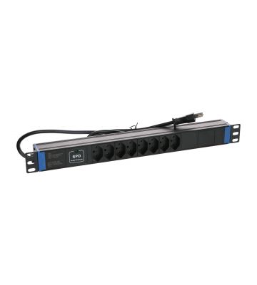 Multipresa svizzera Master Overload da 19 pollici - 8 prese