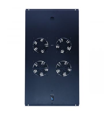 Kit di ventole con 4 ventole e termostato, adatto per armadi server con profondità di 1000 mm.