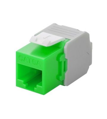 Connettore Keystone CAT6a UTP - Senza attrezzi - Verde