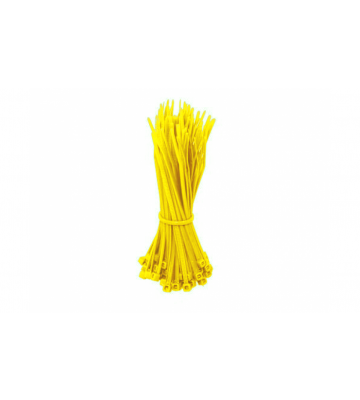 Fascette per cavi gialle da 140 mm - 100 pezzi