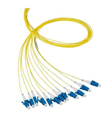 Cavo in fibra ottica OS2 giallo LC/PC - 12 pezzi