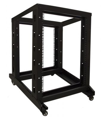 Rack per relè 18U su ruote 600x800x1000mm (LxPxA)