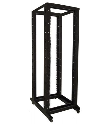 Rack per relè 37U su ruote, dimensioni 600x800x1800 mm (LxPxA)