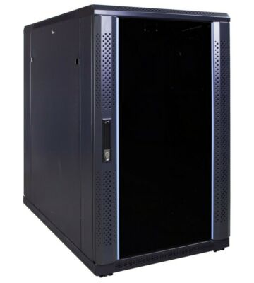 Armadio server 18U con porta in vetro 600x1000x1000mm (LxPxA)
