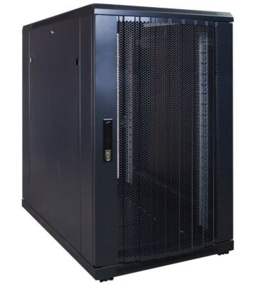 Armadio server 18U con sportello perforato 600x1000x1000mm (LxPxA)