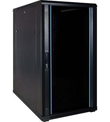 Armadio server 22U con porta in vetro 600x1000x1200 mm (LxPxA)
