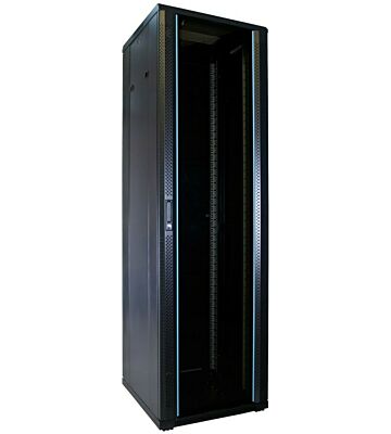 Armadio server 42U con porta in vetro 600x600x2000mm (LxPxA)