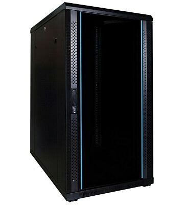 Armadio server 22U con porta in vetro 600x800x1200mm (LxPxA)
