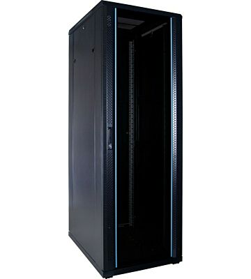 Armadio server 37U con porta in vetro 600x800x1800mm (LxPxA)